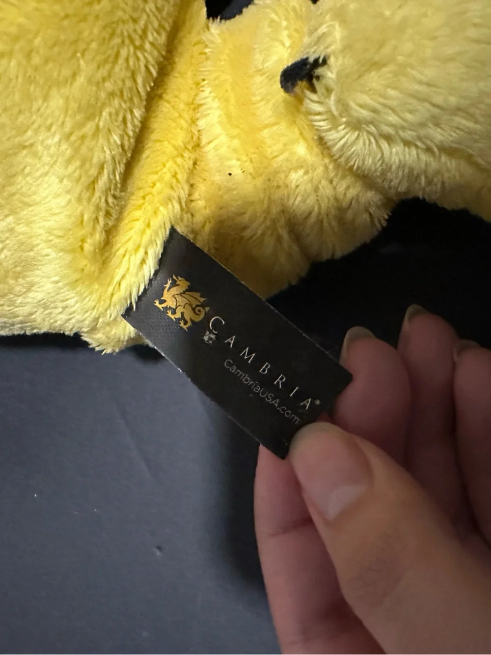 Promotional Yellow Plush Dragon Cambi Cambria